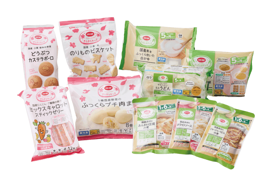 写真：メーカーや生産者と共同開発した商品例